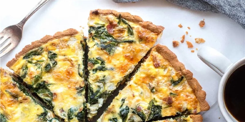 طرز تهیه کیش اسفناج یک وعده غذای سالم، سبک و خوشمزه