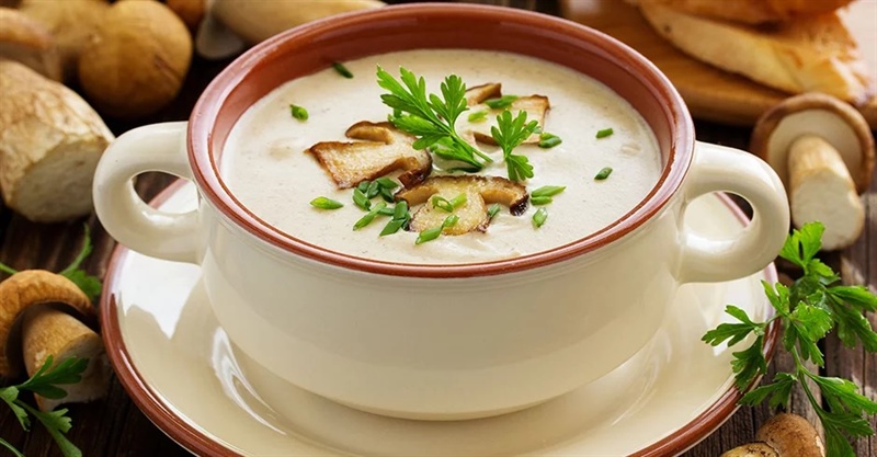 طرز تهیه سوپ قارچ