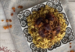 طرز تهیه عدس پلو دمی با و بدون گوشت چرخ کرده
