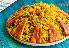 طرز تهیه ماش پلو با گوشت چرخ کرده در سه سوت