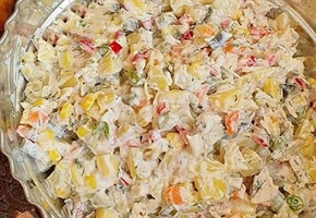 طرز تهیه سالاد مرغ ترکیه ای خوشمزه و مخصوص رستورانی