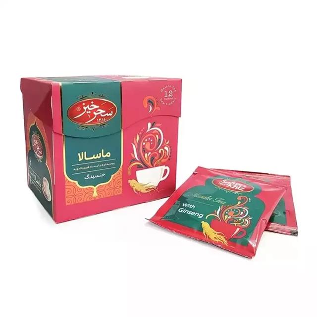چای ماسالا جنسینگ 12 عددی