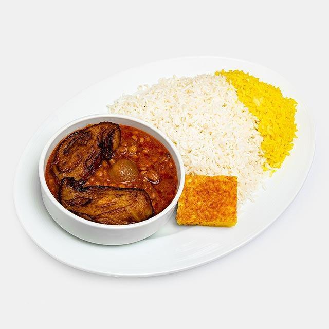 چلو قیمه بادمجان