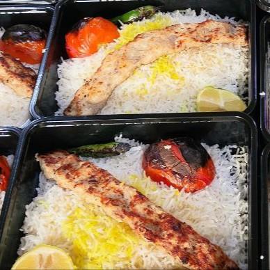 چلو کباب مرغ معمولی