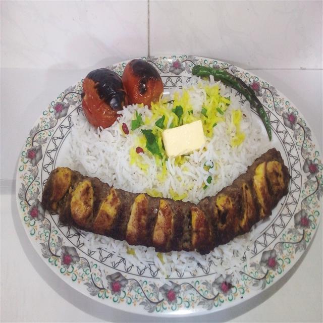 چلو کباب نگین دار