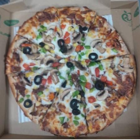 پیتزا گوشت با مرغ سایز(۱۹cm)