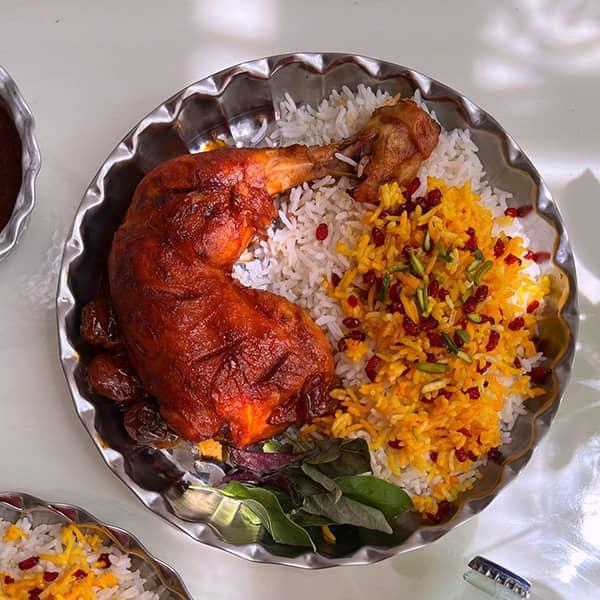 زرشک پلو جهت تست