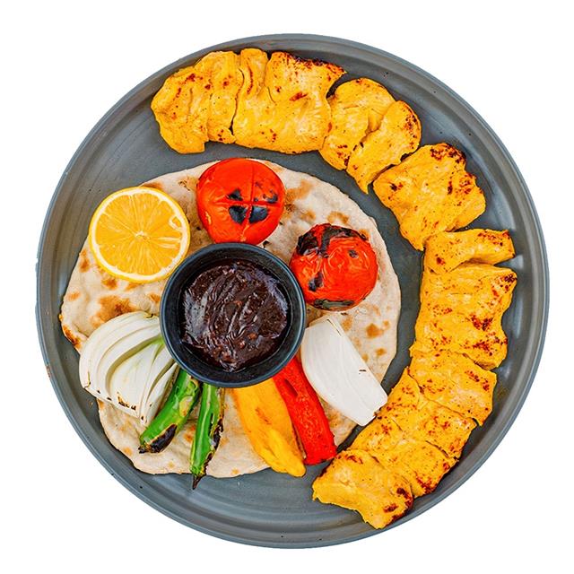 خوراک جوجه کباب معمولی