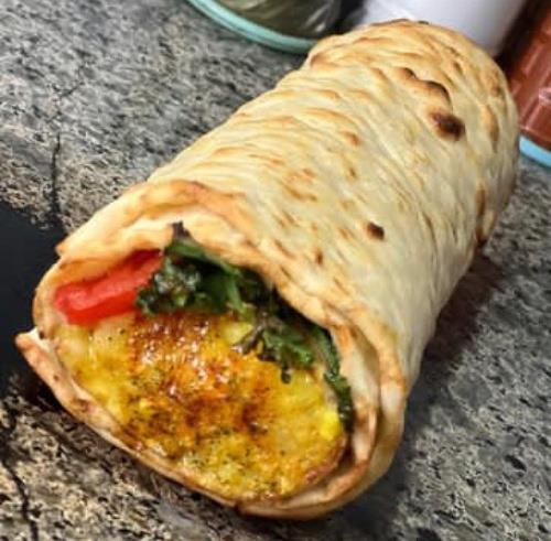 سیب زمینی و تخم مرغ