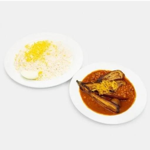چلو قیمه بادمجان