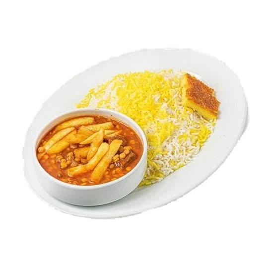 چلو قیمه سیب زمینی مخصوص