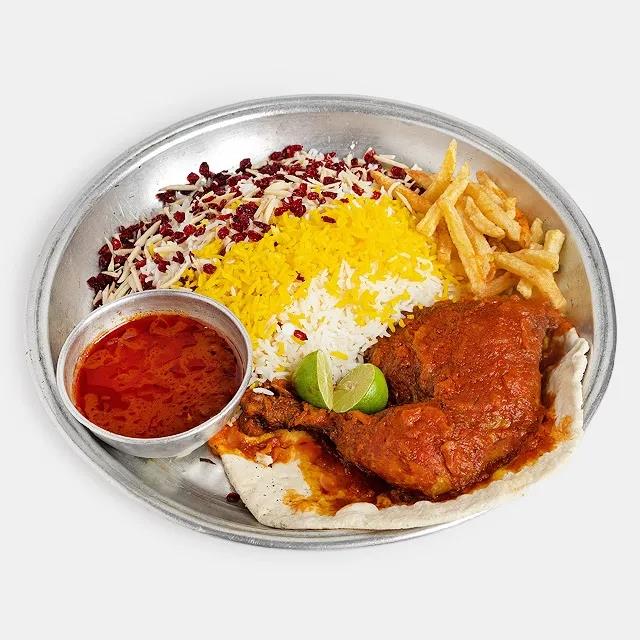 زرشک پلو با مرغ