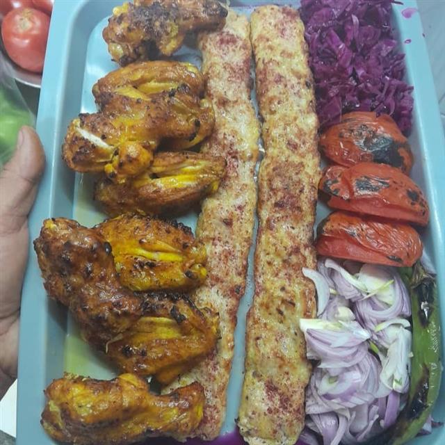 سینی کبابی و جوجه