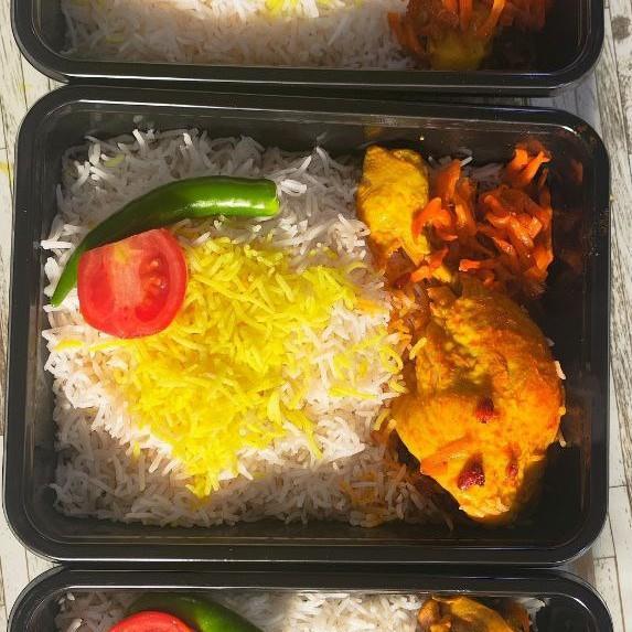 چلو مرغ معمولی