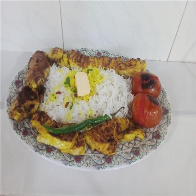 چلو جوجه 2 سیخه