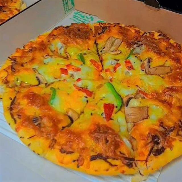 پیتزای ۲نفره قارچ مرغ