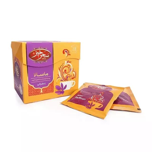 چای ماسالا زعفرانی 12 عددی