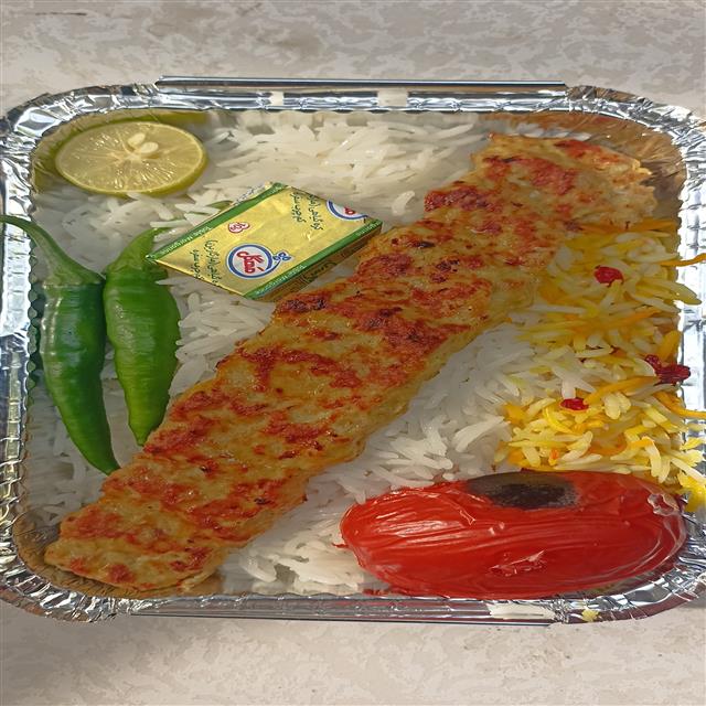 چلو جوجه کوبیده