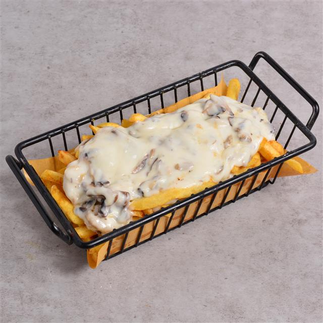 پک سیب زمینی قارچ و پنیر