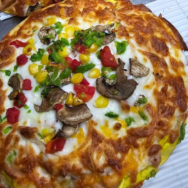 پیتزا کباب ترکی مخلوط آمریکایی یک نفره