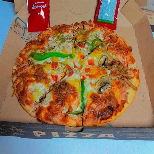 پیتزای تک نفره مخلوط